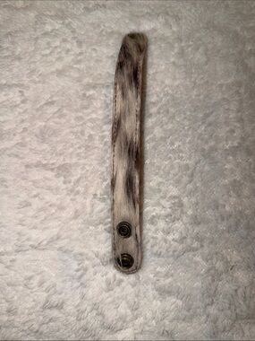 Faux Fur Bracelet Strap in Neutral Brown